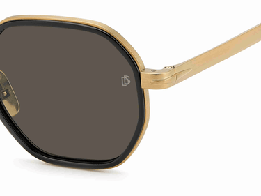 Men David Beckham Sunglasses: DB 1097/S - Matte Gold Black- SpecSMART Eye Clinic (Zoom View)